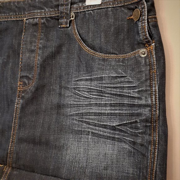 TIN HAUL Co Jean Skirt Women Distressed Size 30 Size M-L - Picture 6 of 9